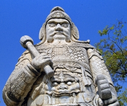 Warrior statue Ming Tombs Beijing 6290A