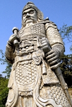 Warrior statue Ming Tombs Beijing 6291B