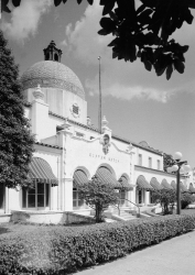 west front from northwest bathhouse row quapaw bathhouse central avenue hot springs garland county