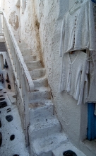white staircase in town of mykonos greece 9424b