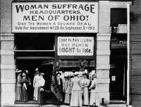 Woman suffrage headquarters in Upper Euclid Avenue Cleveland 191