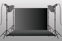 photography light setup with background clipart