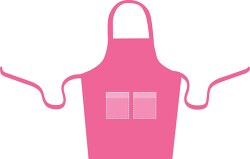 pink apron clipart style 3a
