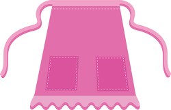 pink half style apron clipart 48