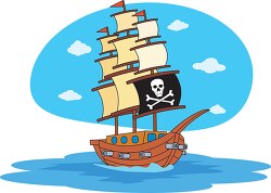 pirate ship clipart