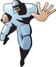 player blocking with hand out clipart