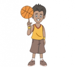 playing basketball animation