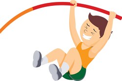 pole vault track and field clipart