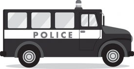 police van transportation clipart 2