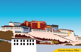 potala palace Lhasa tibet clipart image 519