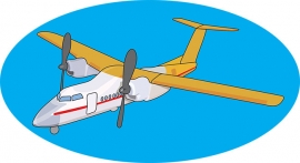prop airplane clipart