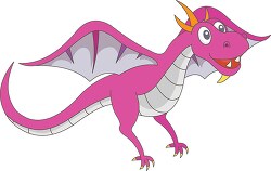purple dragon cartoon clipart