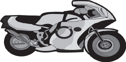 racing motorcycle 1108 gray