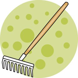 rake gardening tools clipart