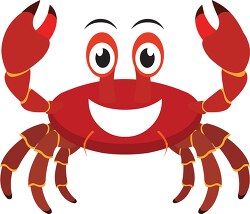 red crab marine animal clipart