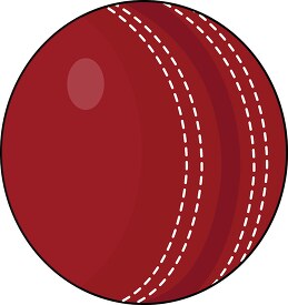 red cricket ball clipart
