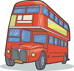 red double decker bus 02