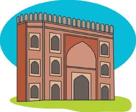Red Fort India Clipart