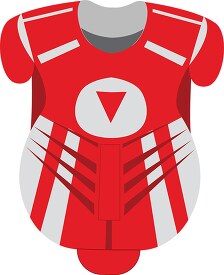 red girls softball shield catchers chest protector clipart