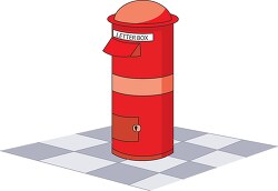 red mail box letters clipart 7154