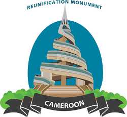 reunification monument cameroon africa clipart