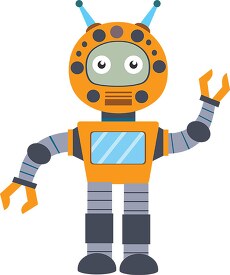robot clipart with large eyes