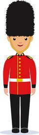 royal queen guard in uniform england clipart