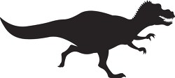 running tyrannosaurus dinosaur silhouette clipart