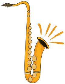 saxophone woodwind instrument clipart