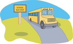 school bus on road2