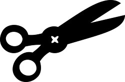 school scissors silhouette clipart
