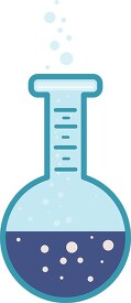 science glassware round beaker clipart