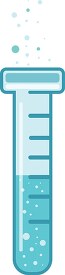 science glassware test tube with bubbles clipart