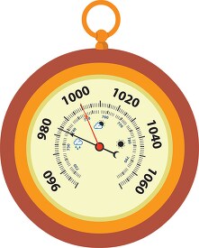 scientific instrument to measure air pressure barometer clipart