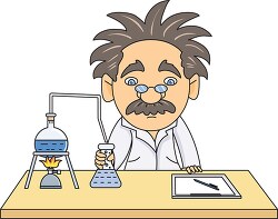 scientist working on chemistry experiment