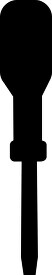 screwdriver black silhouette clipart