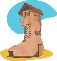 Shoe House in India Clipart
