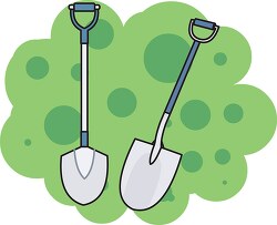 shovel gardening tools clipart