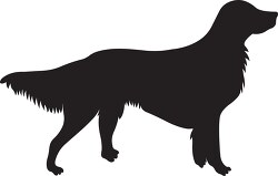side view dog silhouette clipart