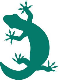 silhouette gila monster venomous lizard educational clip art