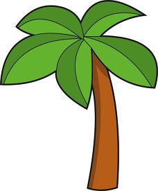 simple palm tree clipart