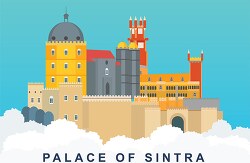 sintra palace portugal clipart