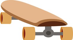 skateboard back view with wheels