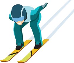 ski jumping winter sports clipart