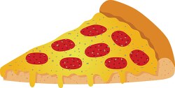 slice pepperoni cheese pizza clipart