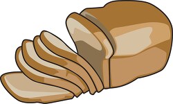 sliced bread side view