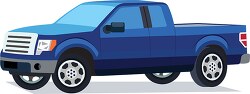 small blue pickup truck transportation clipart
