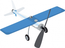 small prop aircraft plane clipart 017