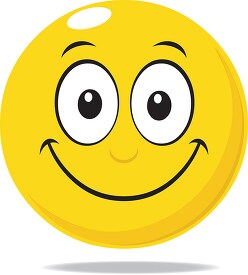 smiley face character happy expression clipart