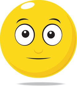 smiley face character normal expression clipart